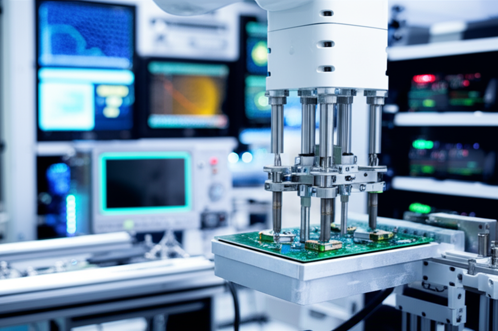 Advanced component testing laboratory with sophisticated equipment